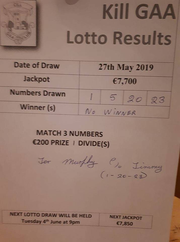 lotto results 23 may 2019